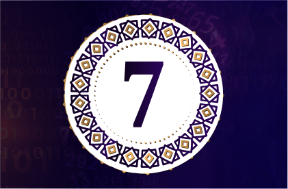 Number 7 graphic